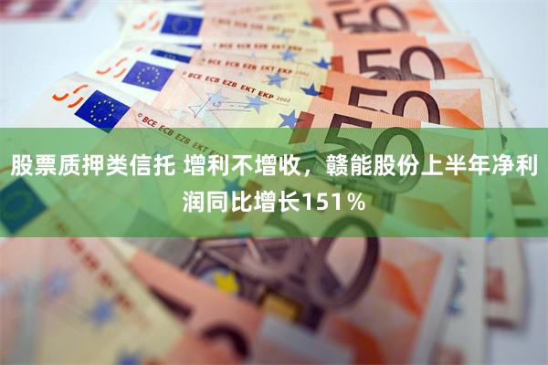 股票质押类信托 增利不增收，赣能股份上半年净利润同比增长151％