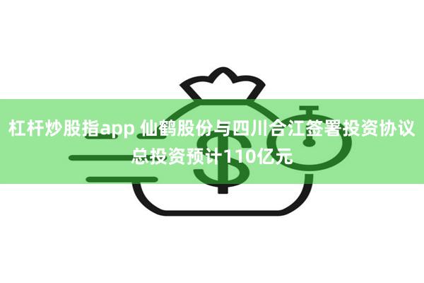 杠杆炒股指app 仙鹤股份与四川合江签署投资协议总投资预计1